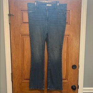 Maurices Dark Blue Flare Jeans Wide Leg